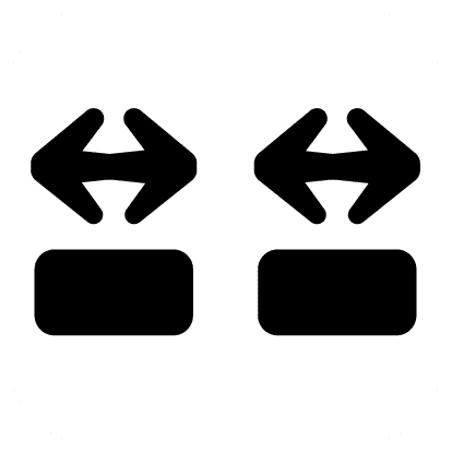 각각 가로늘리기